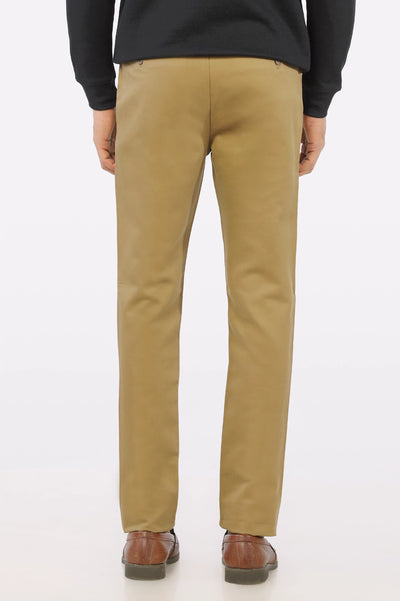 Khaki Smart Fit Cotton Chino From Diners