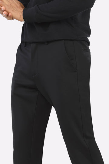 Black Smart Fit Cotton Chino