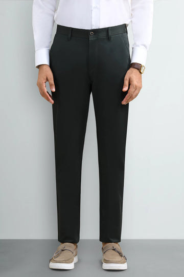Dark Green Smart Fit Cotton Chino