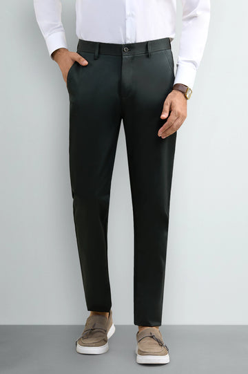 Dark Green Smart Fit Cotton Chino