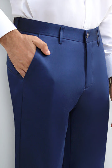 Navy Blue Smart Fit Cotton Chino