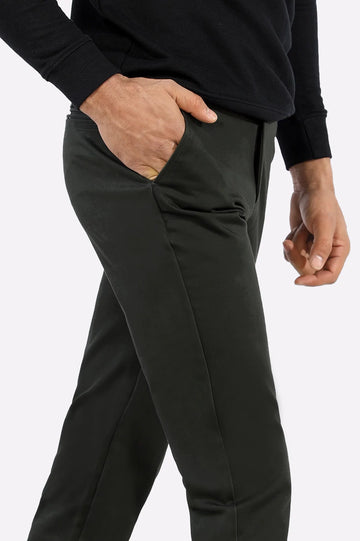 Dark Green Smart Fit Cotton Chino