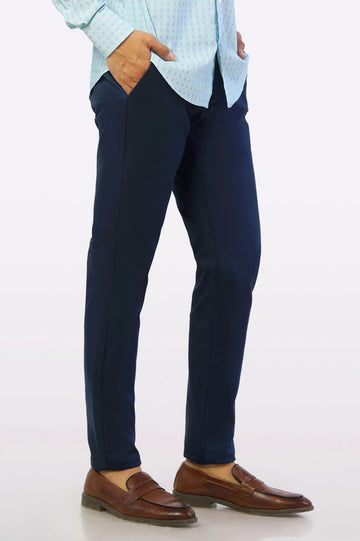 Navy Blue Smart Fit Cotton Chino
