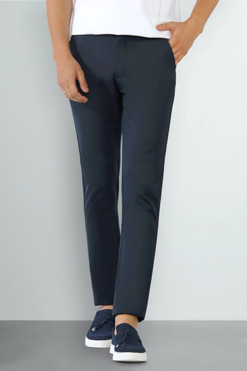 Dark Blue Smart Fit Cotton Chino