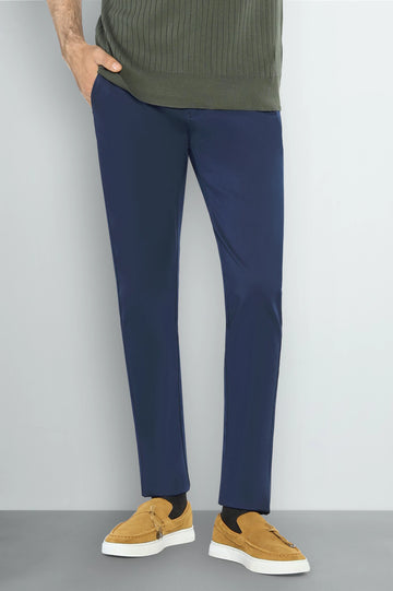 Royal Blue Smart Fit Cotton Chino