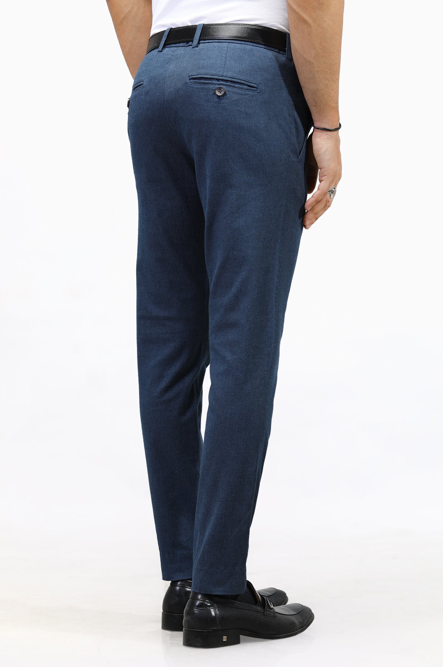 Navy Blue Formal Cotton Trouser From Diners