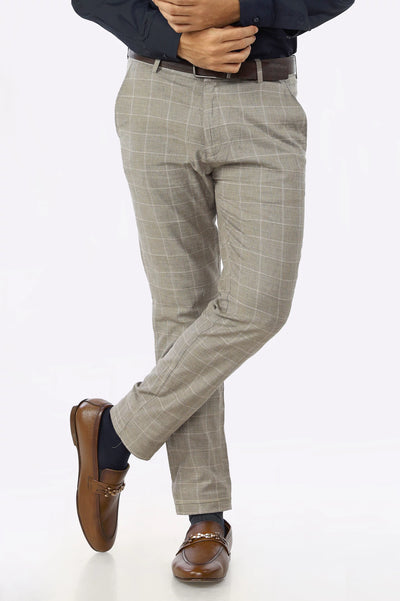 Beige Smart Fit Cotton Chino From Diners