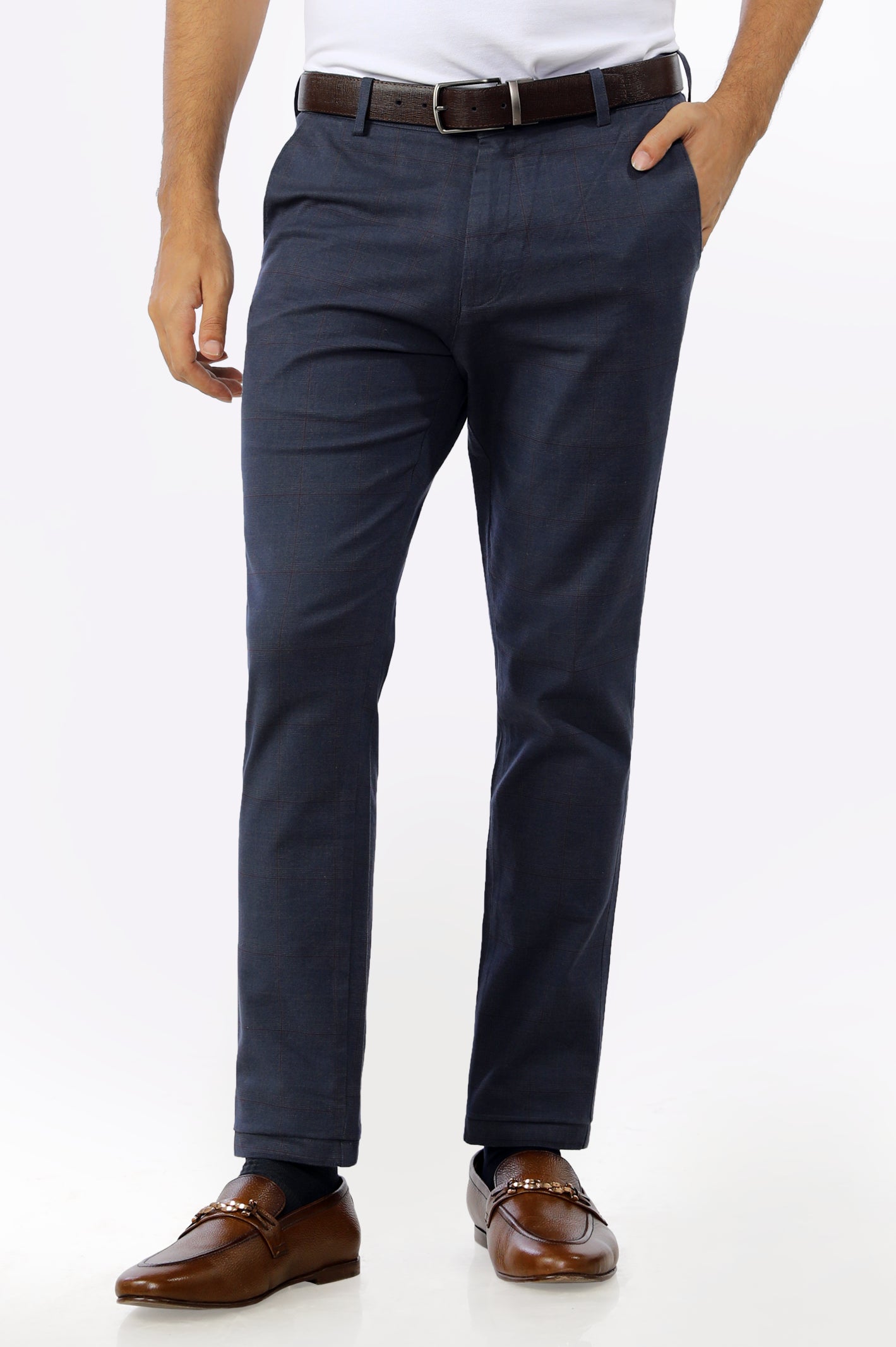 Navy Blue Smart Fit Cotton Chino – Diners Pakistan