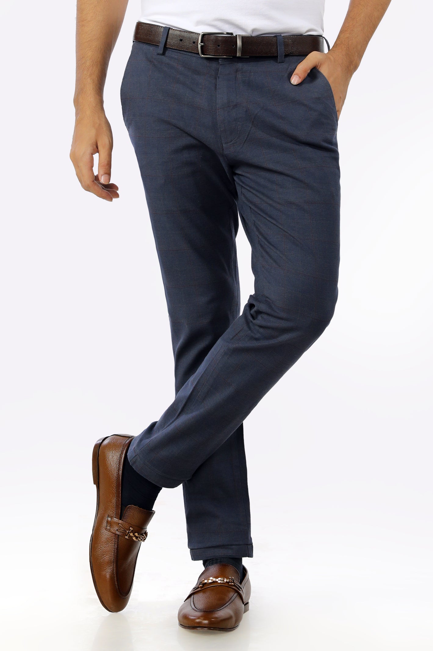 Navy Blue Smart Fit Cotton Chino – Diners Pakistan