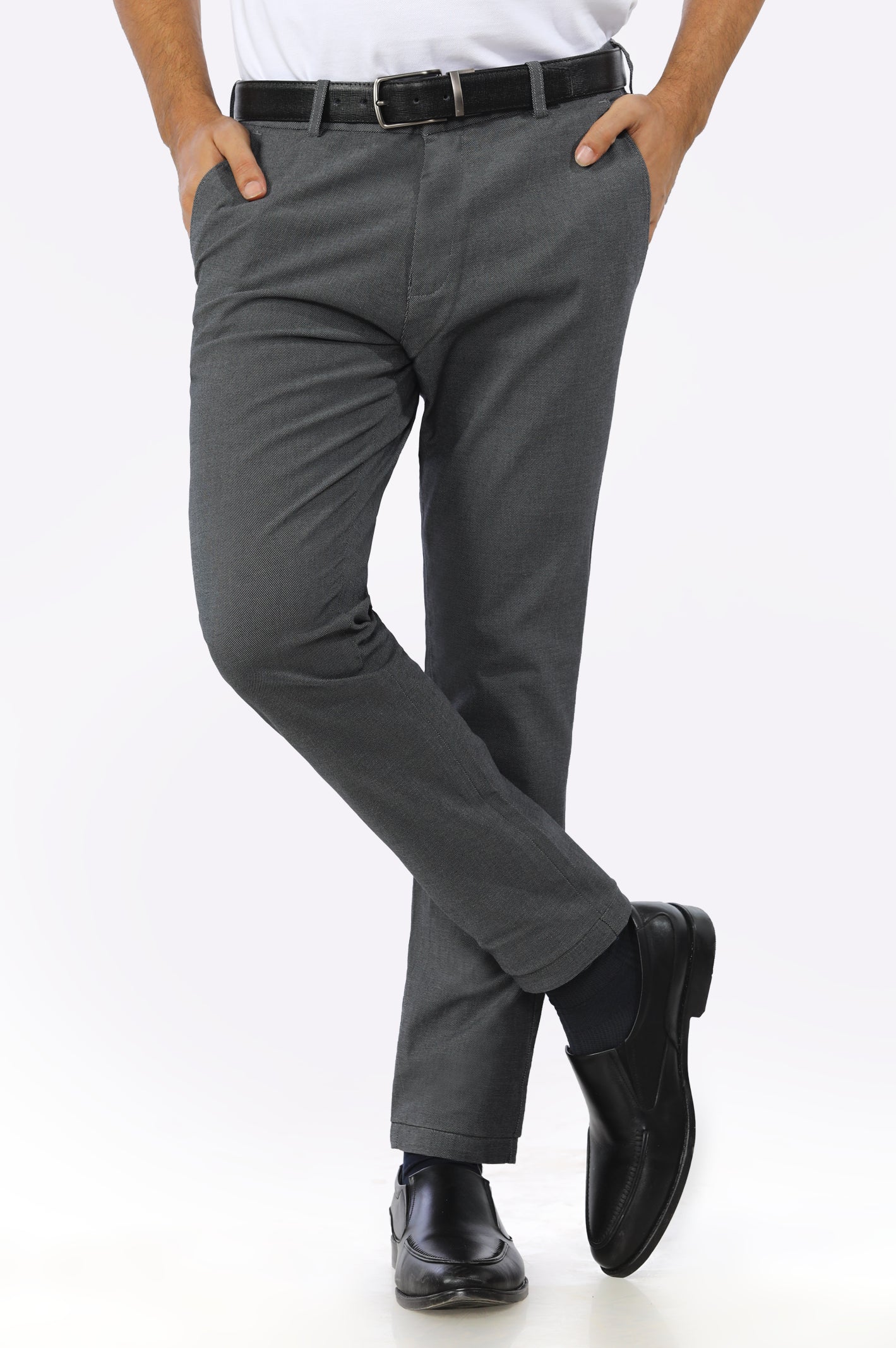Grey Smart Fit Cotton Chino – Diners Pakistan