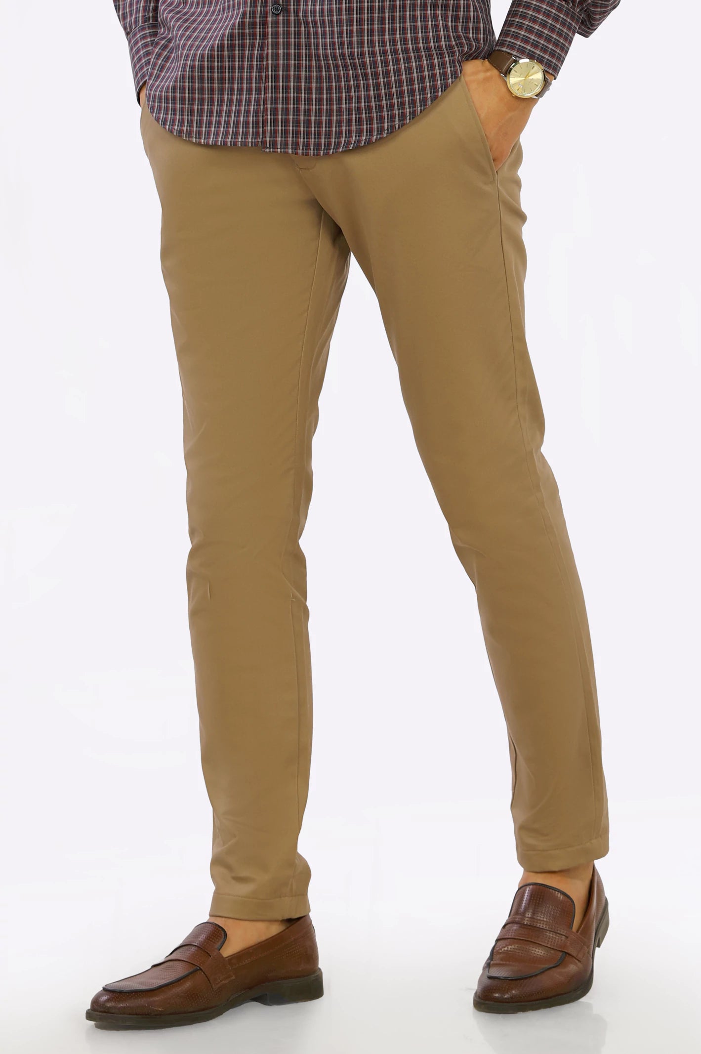 Dark Khaki Smart Fit Cotton Chino From Diners