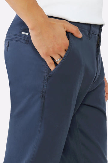 Navy Smart Fit Cotton Chino