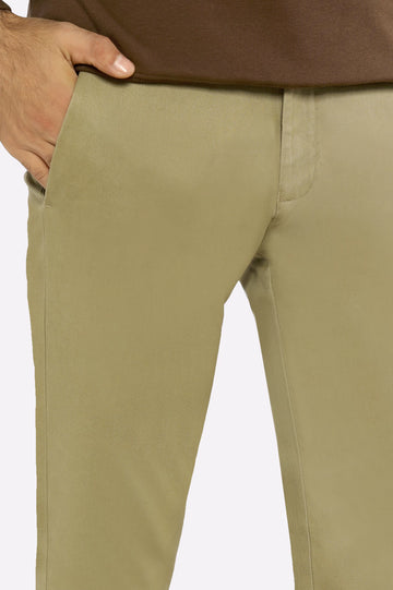 Beige Smart Fit Cotton Chino