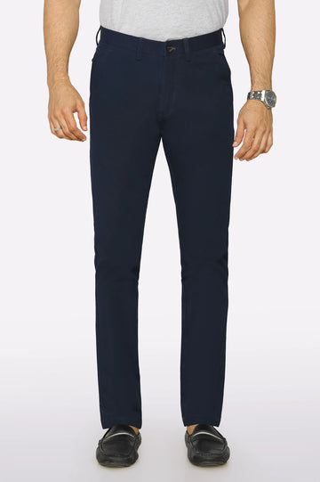 Navy Blue Smart Fit Cotton Chino
