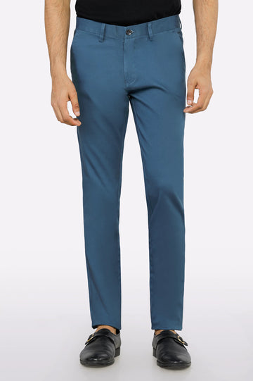 Blue Smart Fit Cotton Chino