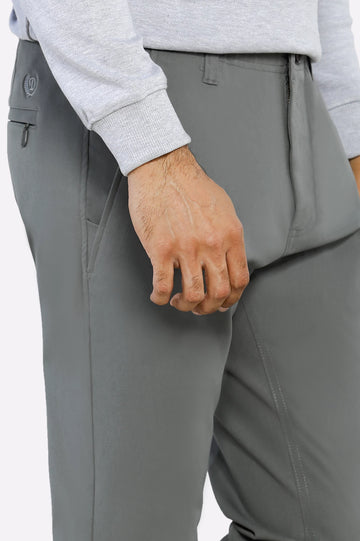 Grey Smart Fit Cotton Chino