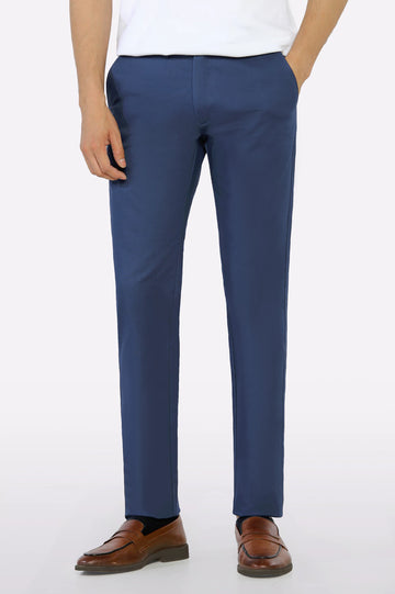 Navy Smart Fit Cotton Chino