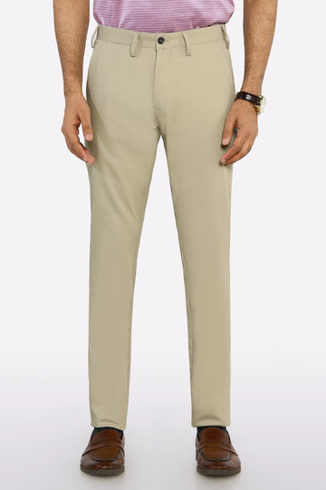 Light Khaki Smart Fit Cotton Chino