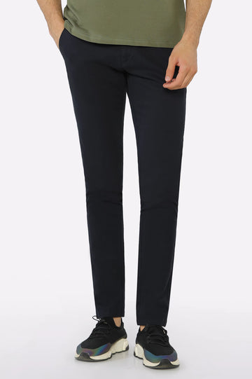 Navy Blue Smart Fit Cotton Chino