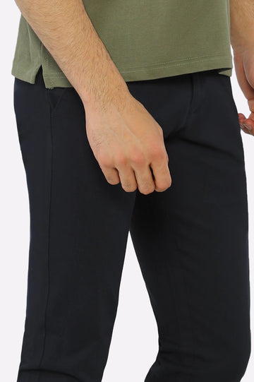 Navy Blue Smart Fit Cotton Chino