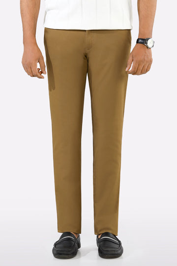 Dark Khaki Smart Fit Cotton Chino