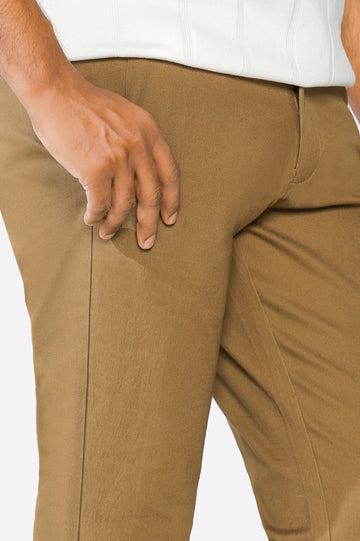 Dark Khaki Smart Fit Cotton Chino