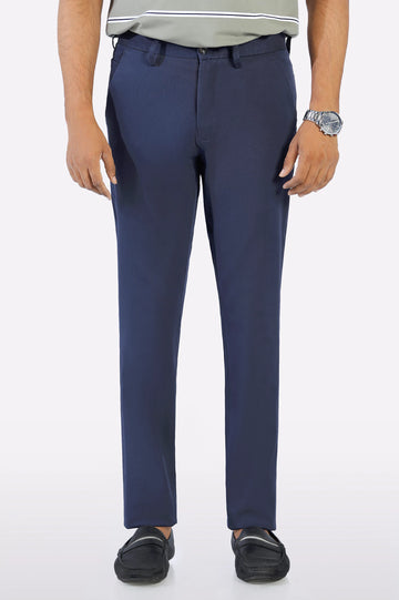 Navy Blue Smart Fit Cotton Chino