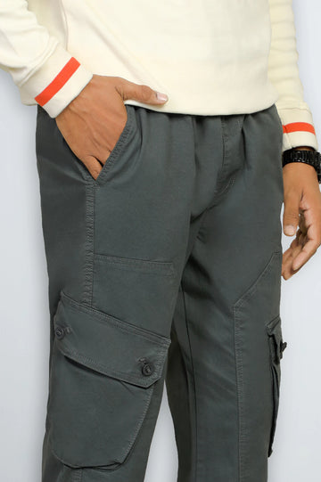 Dark Olive Smart Fit Cargo Pants