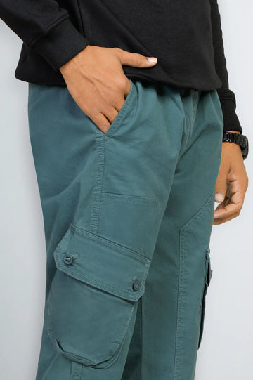 Teal Smart Fit Cargo Pants