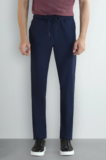 Navy Blue Smart Fit Cotton Chino