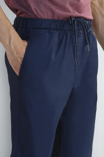Navy Blue Smart Fit Cotton Chino