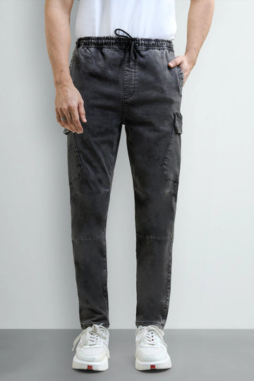 Charcoal Smart Fit Cargo Pants
