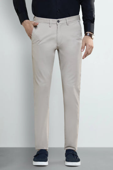 Khaki Smart Fit Cotton Chino