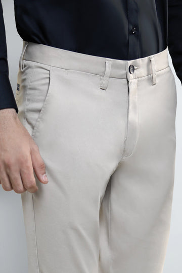 Khaki Smart Fit Cotton Chino