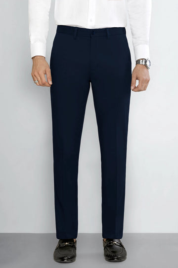 Navy Blue Smart Fit Cotton Chino