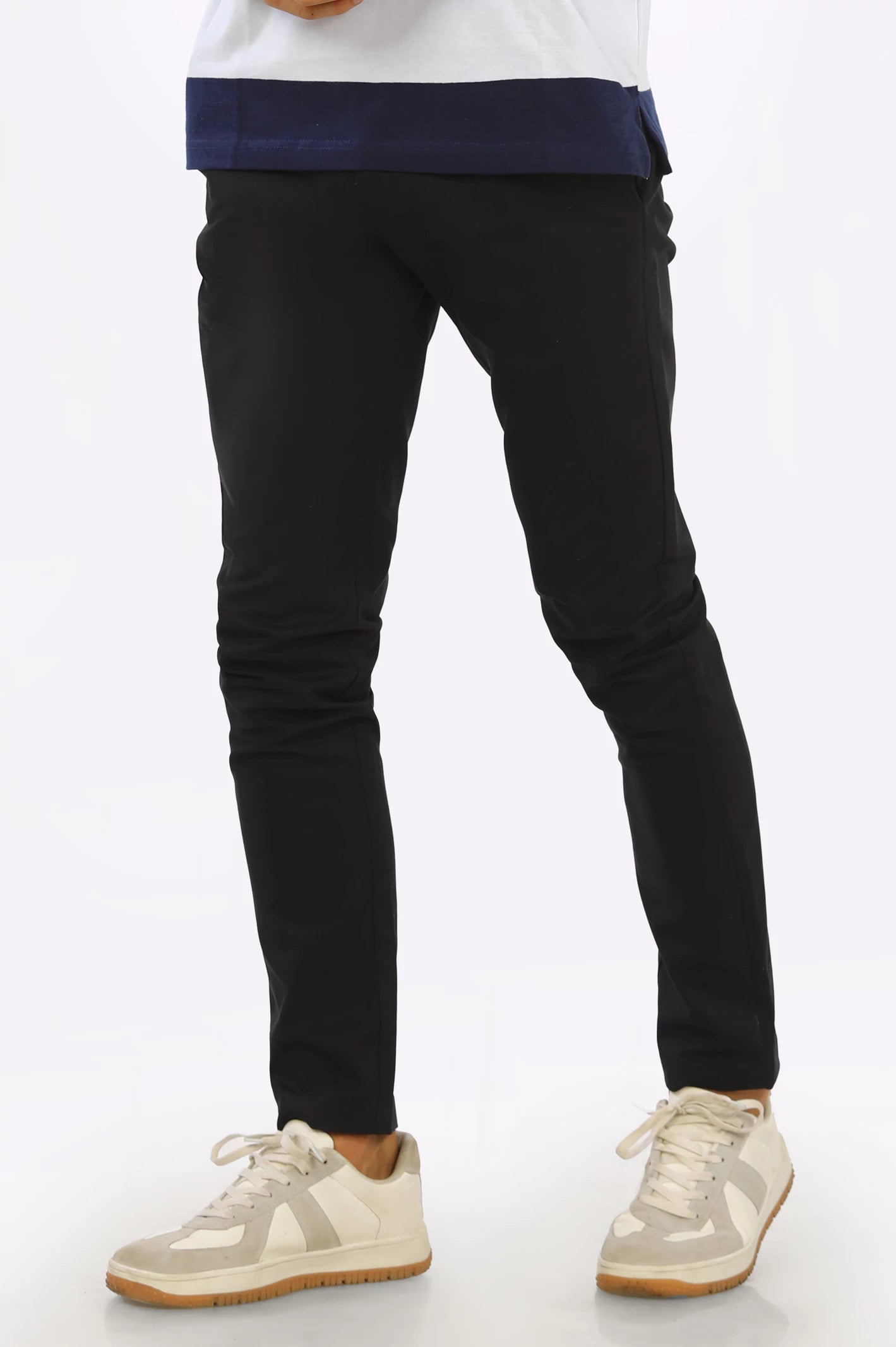 Black Casual Cotton Trouser From Diners