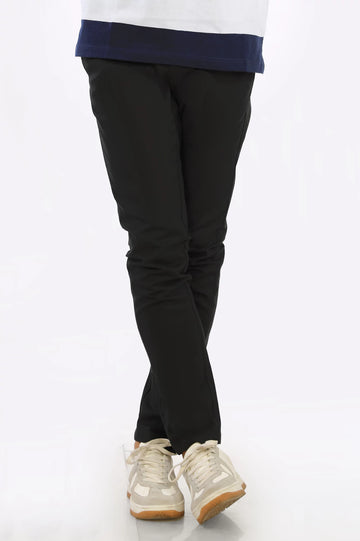Black Casual Cotton Trouser From Diners