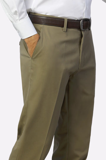 Brown Regular Fit Cotton Trouser From Diners