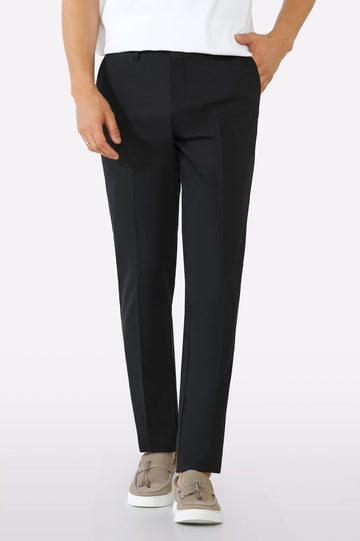Black Smart Fit Cotton Trouser