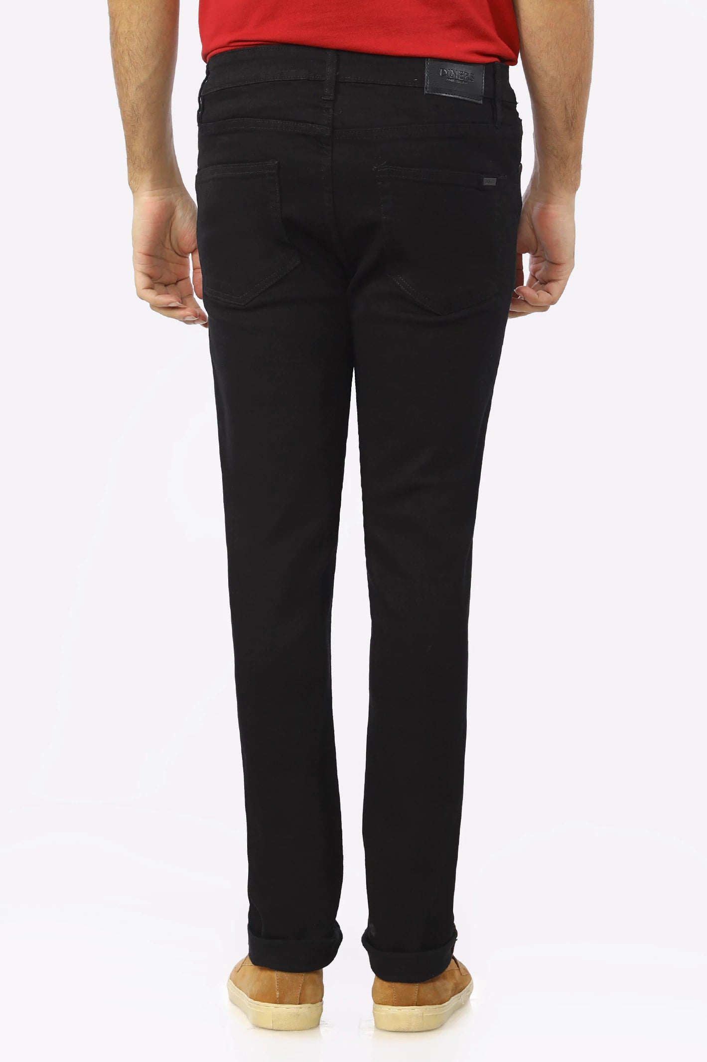 Jet Black Slim Fit Denim Jeans From Diners