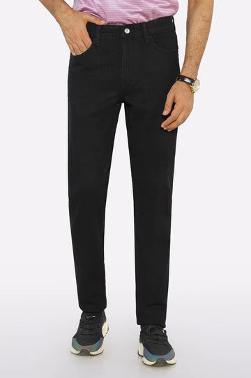 Black Modern Slim Fit Jeans