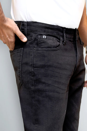 Black Modern Slim Fit Jeans