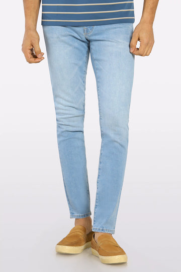 Light Blue Modern Slim Fit Jeans