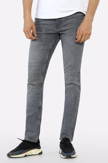 Light Grey Tailored Fit Jeans