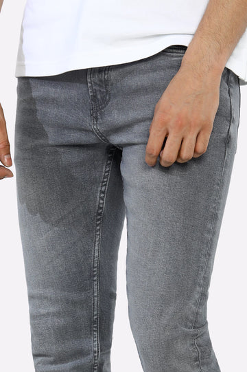 Light Grey Tailored Fit Jeans