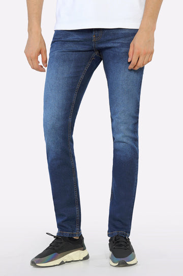 Dark Blue Tailored Fit Jeans