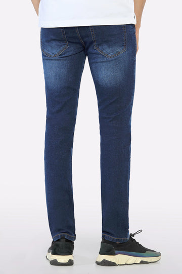Dark Blue Tailored Fit Jeans