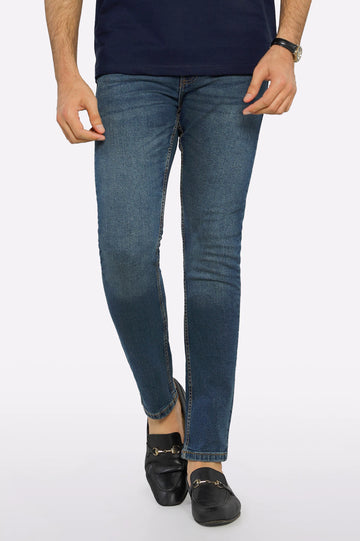 Blue Tailored Slim Fit Jeans