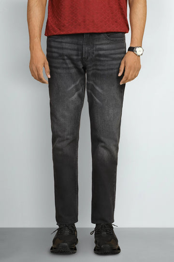 Black Modern Slim Fit Jeans