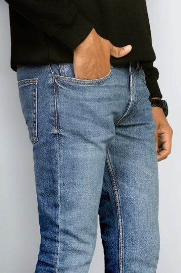 Medium Blue Modern Slim Fit Jeans